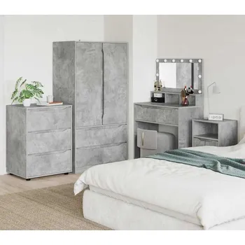 Příborník do zásuvky vidaXL Úložná skříňka Betonově šedá 60 x 48 x 81 cm kompozitní dřevo [888860]