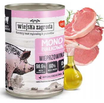 Krmivo pro kočku Wiejska Zagroda krmivo pro kočky Vepřové 400g