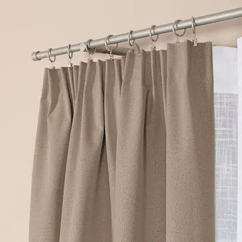 Dekorační zatemňující závěs SUPER BLACKOUT TAPE s řasící páskou cappuccino color 005 (cena za 1 kus) 140x250 cm 100% stínění Mybesthome