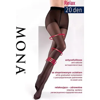 Oblečení a móda Dámské punčochové kalhoty Mona Relax 20 den nero/černá 3-M