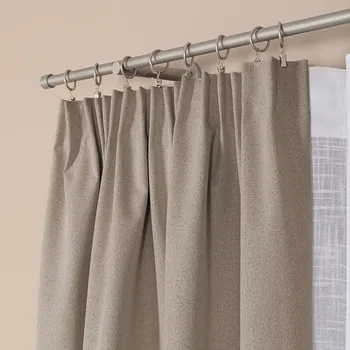 Dekorační zatemňující závěs SUPER BLACKOUT TAPE s řasící páskou béžová II. color 025 (cena za 1 kus) 140x250 cm 100% stínění Mybesthome