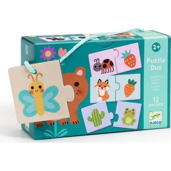 Hračka pro nejmenší Djeco Puzzle Duo - Barvy