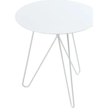 Konferenční stolek Odkládací stolek 45x43 cm bílý matný