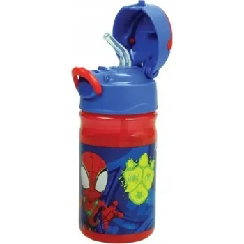 Láhev Lahev na pití Spiderman s brčkem bez BPA lahev na pití Spidey
