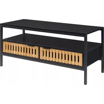 Konferenční stolek Konferenční stolek Luniehti 100x40x48 cm černý/přírodní