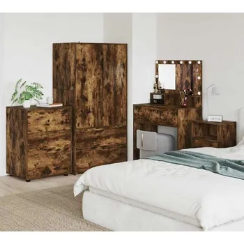 Příborník do zásuvky vidaXL Úložná skříňka Kouřový dub 60 x 48 x 81 cm kompozitní dřevo [888862]