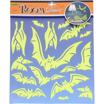 Obraz Svítící nálepky na zeď: Netopýři 38x31 cm pro Halloween