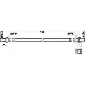 Brzdová hadice Brzdová hadice flexibilní ATE 24.5159-0195.3