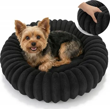 Pelíšek pro psa PELÍŠEK PRO KOČKY KULATÉ 60 CM MĚKKÉ OBEPÍNAJÍCÍ KOŽÍŠEK RABBIT