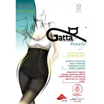 Dámské punčochy Punčochové kalhoty Gatta Body Totalslim Fusion 10 den golden/odd.béžová 3-M