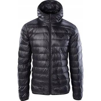 PÁNSKÁ PROŠÍVANÁ BUNDA S KACHNÍM PEŘÍM IGUANA MARCHO ČERNÁ VELIKOST S