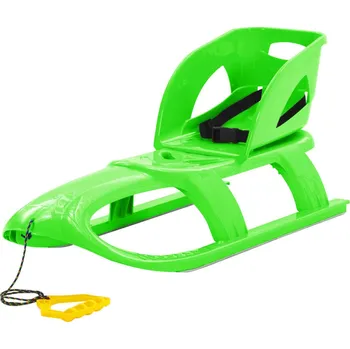 Truhlík vidaXL Sáně se sedadlem zelené 102,5 x 40 x 23 cm polypropylen