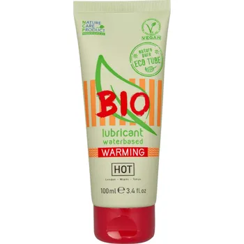 Lubrikační gel HOT BIO Warming - veganský lubrikační gel s hřejivým efektem (100 ml)