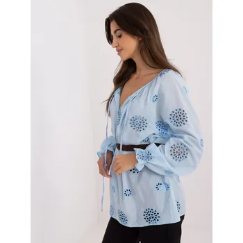 Dámská košile Halenka LK BZ 509747.80 světle modrá S/M