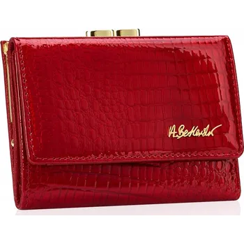 Peněženka Betlewski dámská peněženka z pravé kůže červená