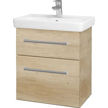 Koupelnový nábytek Dřevojas - Umyvadlová skříňka GO SZZ2 55 - D15 Nebraska / Úchytka T03 / D15 Nebraska 204624C