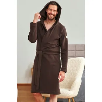 Pánský župan Pánský župan Doctor Nap 7332 - bavlna Hnědá XL