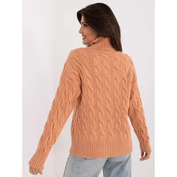 Dámský svetr Jumper AT SW 23445.00 světle oranžový jedna velikost