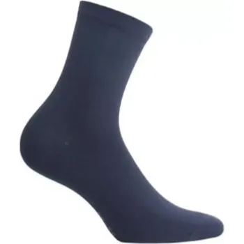 Dívčí oblečení HLADKÉ PONOŽKY 6-11 LET Námořnictvo 27/29