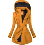 Žlutá bunda typu parka (XW02X) odstíny žluté XXL (44)