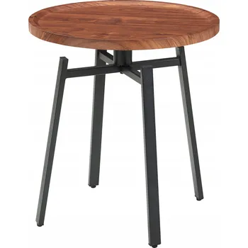 Konferenční stolek Odkládací stolek 54x50 cm černá ořech