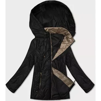 Dámská bunda Černá dámská prošívaná bunda s odepínací kapucí S'West (B8356-1) odstíny černé 50