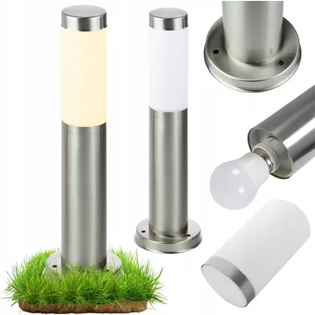 Venkovní osvětlení LED ZAHRADNÍ LAMPA STOJACÍ 45cm VENKOVNÍ SLOUPEK E27 LED IP44