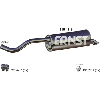 Auto-moto Zadní tlumič výfuku ERNST 115186