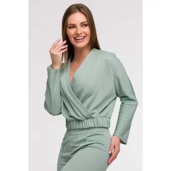Dámské oblečení B292 Zavinovací mikina - mátová EU XL