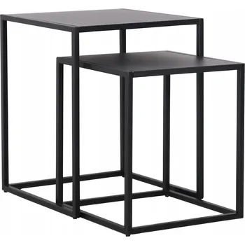 Konferenční stolek Konferenční stolek Sada 2 ks Vejen černý, matný