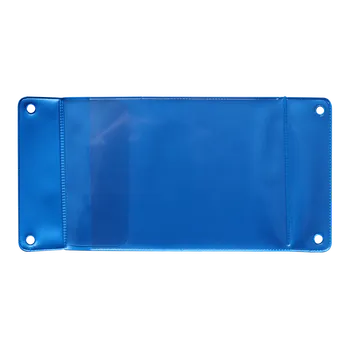 Obal na knihu djois závěsná kapsa s otvory, A6, PVC, modrá, 10 ks