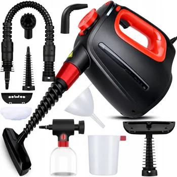 Parní čistič PARNÍ ČISTIČ MOP NA OKNA SPÁRY RUČNÍ 0,55L SADA 1350W