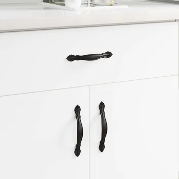 Nábytkové kování vidaXL Rukojeť 968 pcs Černá Zinková slitina [864718]