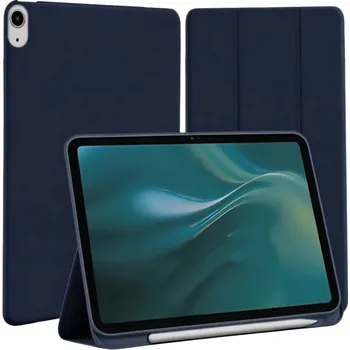 Pouzdro na tablet Flipové pouzdro Etteri pro Apple iPad Air 4 2020/5 2022 10.9"/6 2024/7 2025 11", tmavě modrá