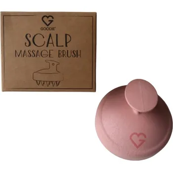 kartáč na vlasy GOODIE Masážní kartáč na pokožku hlavy - Scalp massage brush - růžový