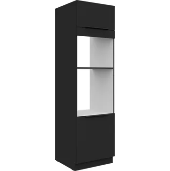 Kuchyňská linka Nábytek PEGAS s.r.o. Kuchyňská skříň SIENA - 60 DPM-210 2F, Černá mat/Černá mat