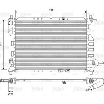 Chladič motoru Chladič, chlazení motoru VALEO 701598