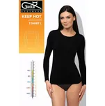 Dámský nátělník T-SHIRT L WOMEN KEEP HOT černá M