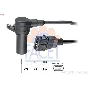 Kliková hřídel Generátor impulsů, klikový hřídel FACET 9.0274