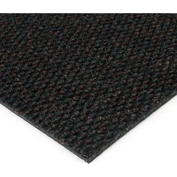 Rohožka Černá kobercová zátěžová čisticí zóna FLOMA Fiona - délka 50 cm, šířka 100 cm, výška 1,1 cm - 83332307