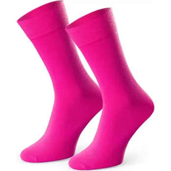 Pánské oblečení Hladké ponožky k obleku 056 Růžová 42-44