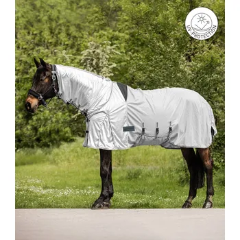 Deka pro koně Síťovaná deka Eczema Protect Waldhausen Barva: stříbrná šedá/šedá, Velikost: 145 cm