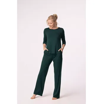 Dámské kalhoty KALHOTY MARGOT LONG GREEN zelená S