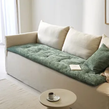 Polštář Blancheporte Dlouhý žinylkový polštář na pohovku zelená