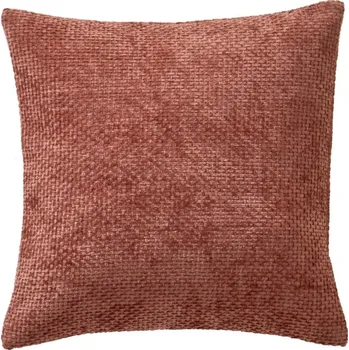 Povlak na polštářek Blancheporte Sada 2 žinylkových jednobarevných povlaků na polštářek růžová opěrka + sedák