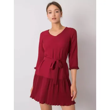 Dámské šaty Šaty LK SK 507733.80P kaštanová 42