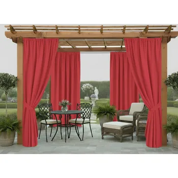 Pergola Venkovní zahradní závěs s tunýlkem JAMAICA color 10 červená, různé rozměry (cena za 1 kus) + dárek úvaz MyBestHome Rozměr: 155x200 cm