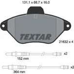 Sada brzdových destiček, kotoučová brzda TEXTAR 2163201