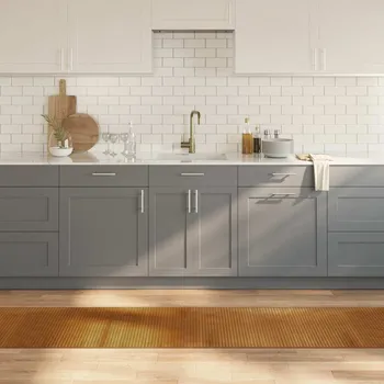 Koupelnová předložka zahrada-XL Koberec obdélníkový hnědý 60 x 400 cm bambus 376848