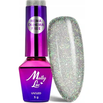 Přípravek na nehty Hybridní lak MollyLac Shocking Shine Č. 683